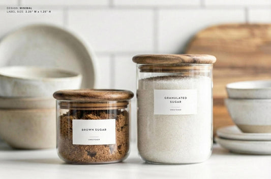 Baking Labels - Minimal Design