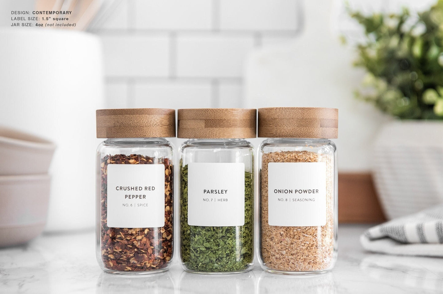 Spice Labels - Contemporary Design