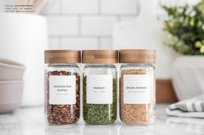 Spice Labels - Contemporary Design