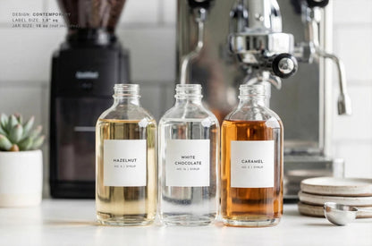 Coffee Syrup Labels - Contemporary Design