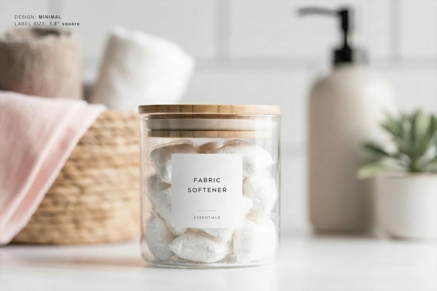 Laundry Labels - Minimal Design