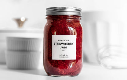 Jam Canning Labels - Modern Design