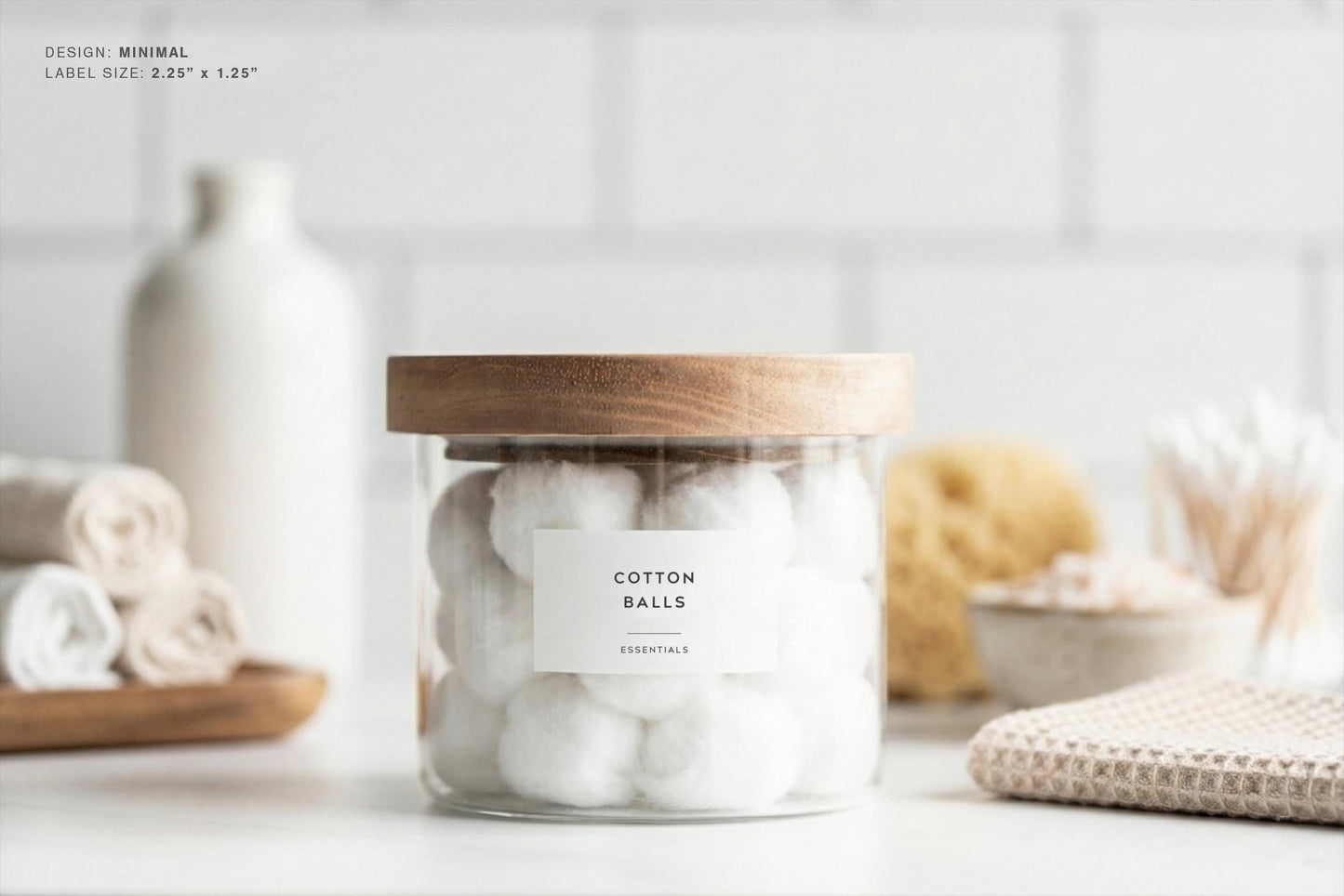 Vanity & Apothecary Labels - Minimal Design
