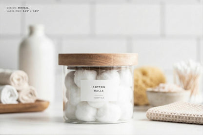 Vanity & Apothecary Labels - Minimal Design