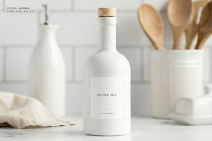 Oil & Vinegar Labels - Minimal Design