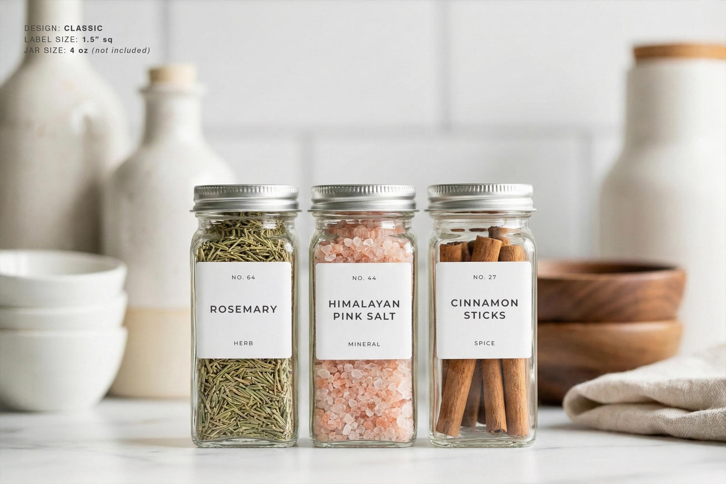 Spice Labels - Classic Design