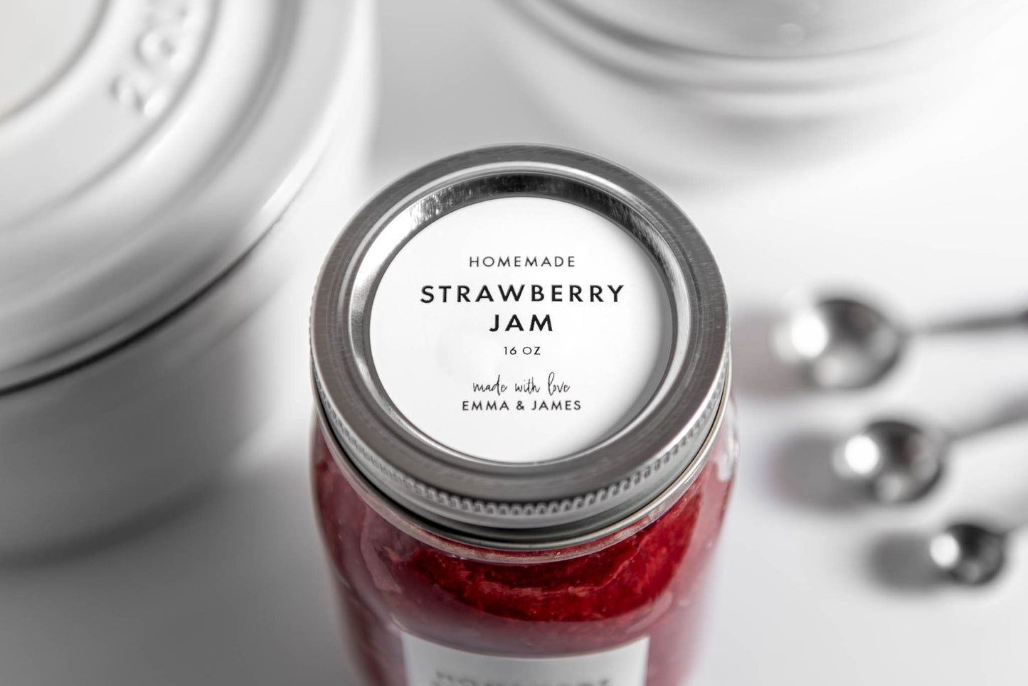 Jam Canning Labels - Modern Design
