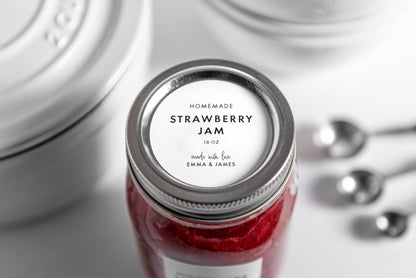 Jam Canning Labels - Modern Design