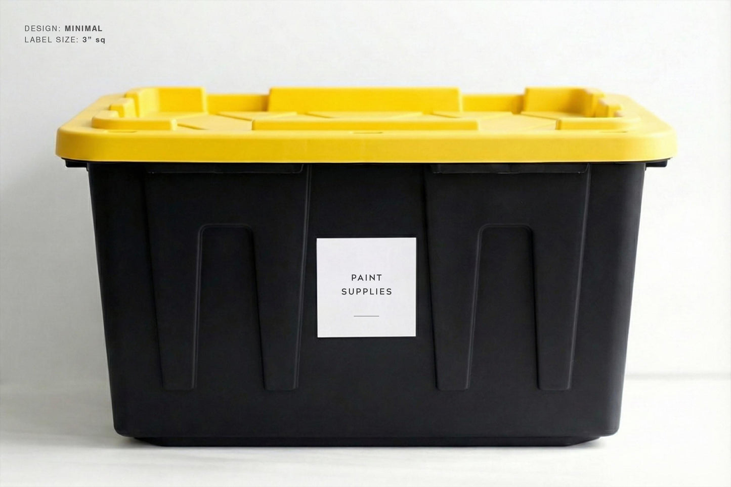 Garage & Storage Bin Labels - Minimal Design