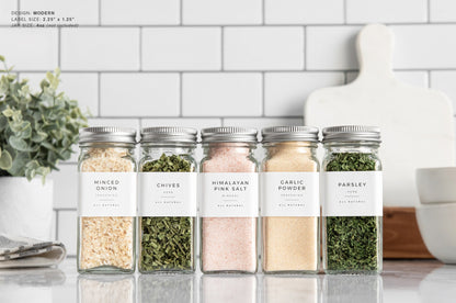 Spice Labels - Modern Design