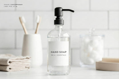 Bathroom & Shower Labels - Contemporary Design