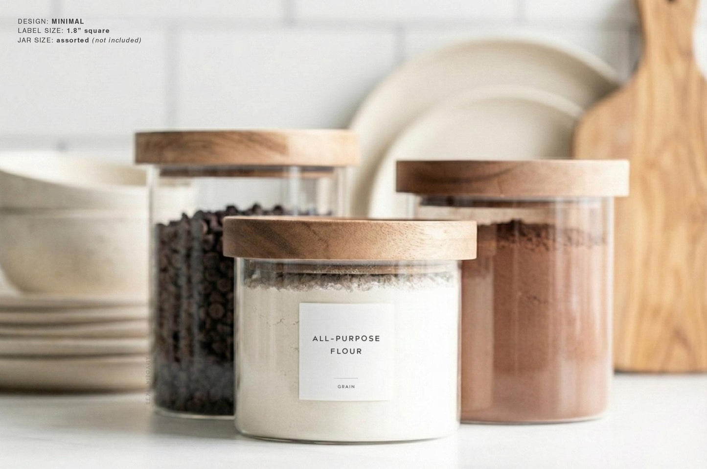 Baking Labels - Minimal Design