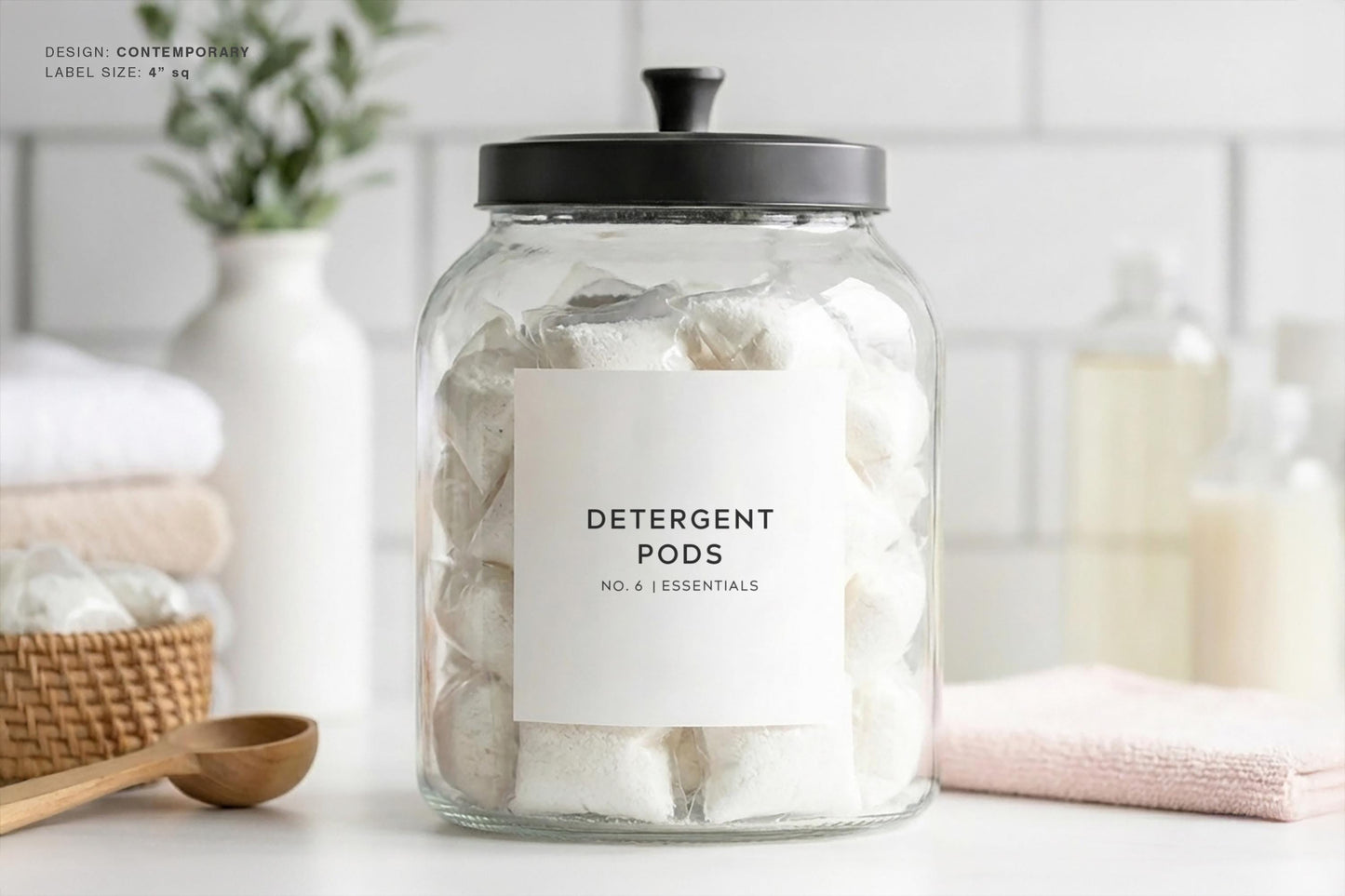 Laundry Labels - Contemporary Design