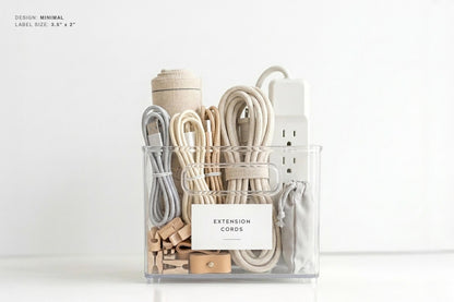 Kitchen & Utility Labels - Minimal Design