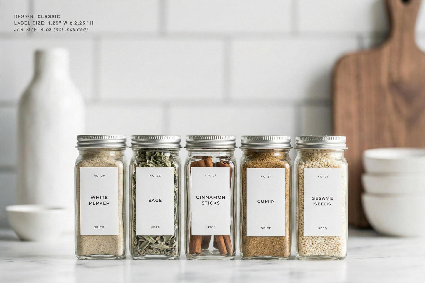 Spice Labels - Classic Design