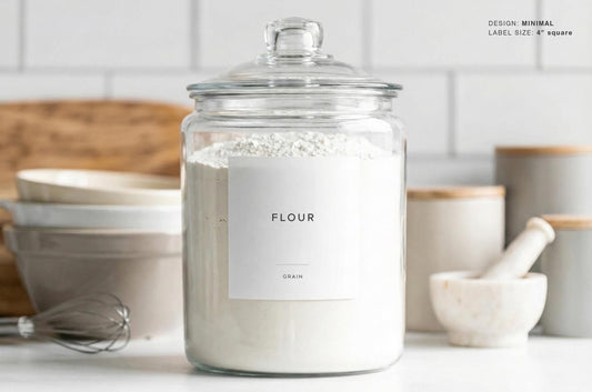 Large Pantry Labels  - Minimal Design