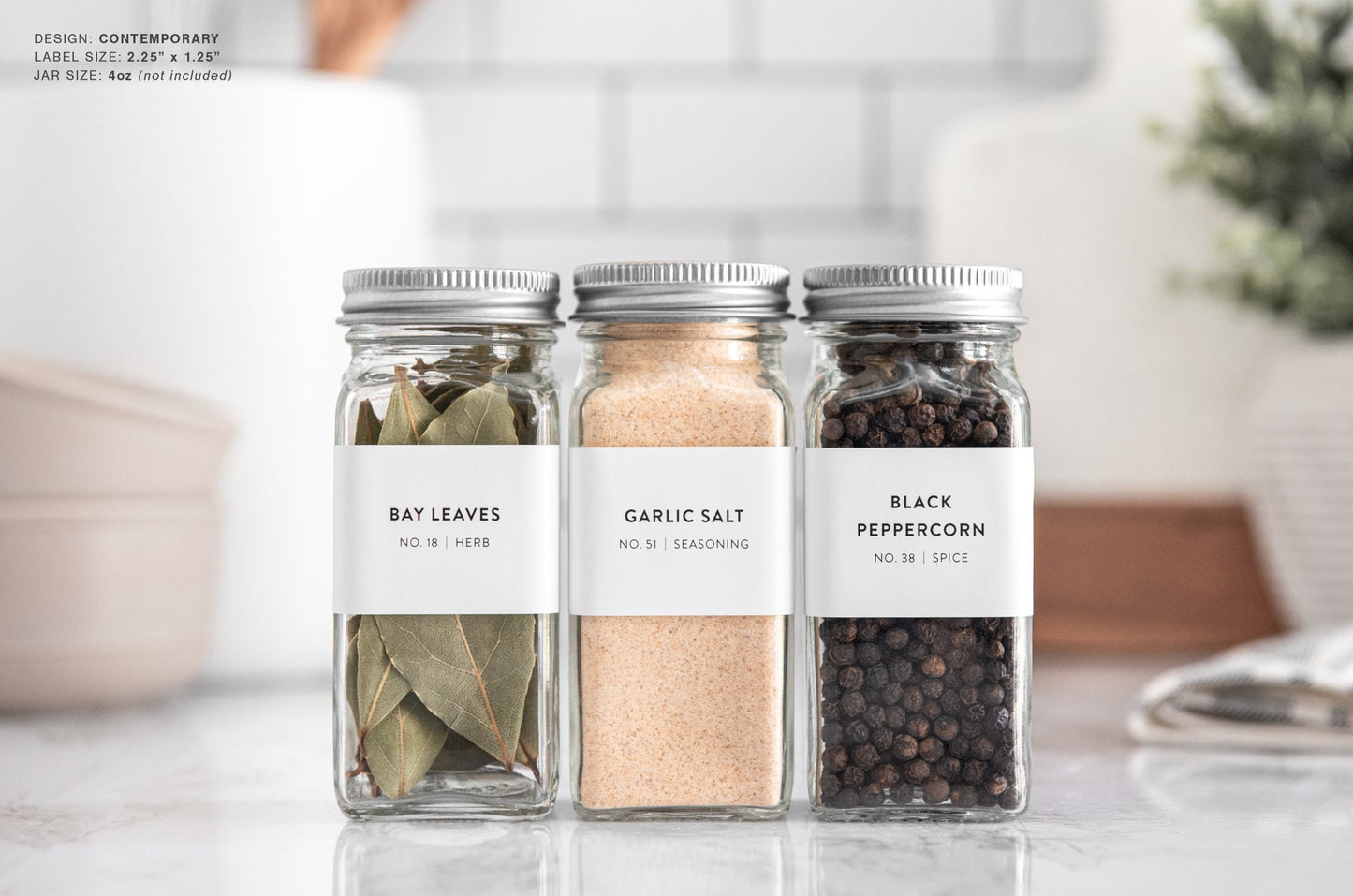 Spice Labels - Contemporary Design