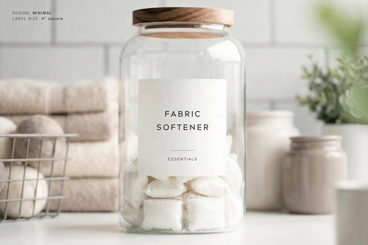 Laundry Labels - Minimal Design
