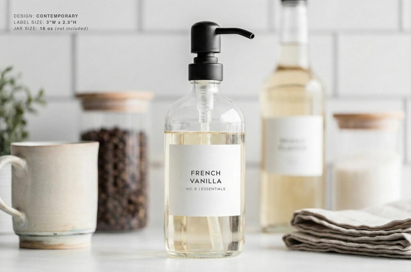 Coffee Syrup Labels - Contemporary Design