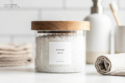 Vanity & Apothecary Labels - Minimal Design