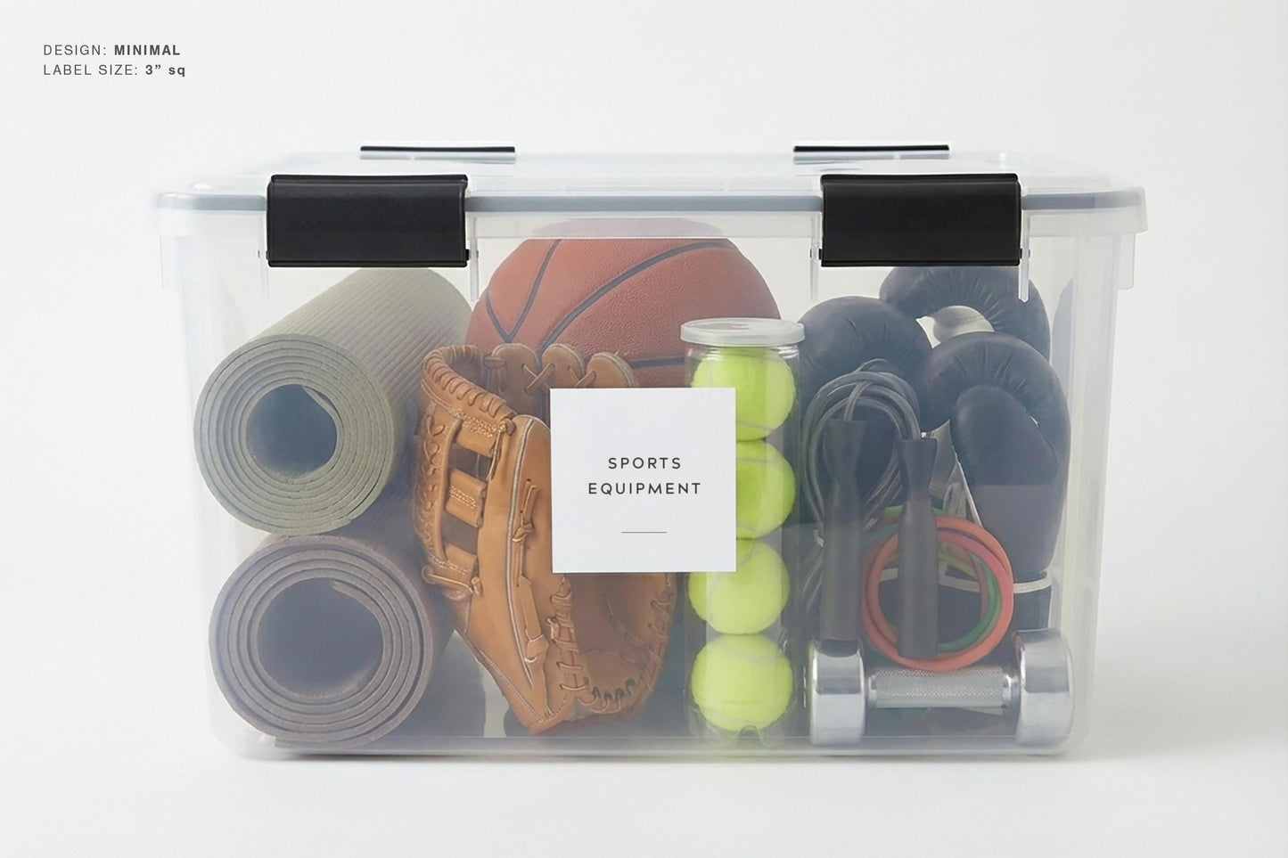 Garage & Storage Bin Labels - Minimal Design