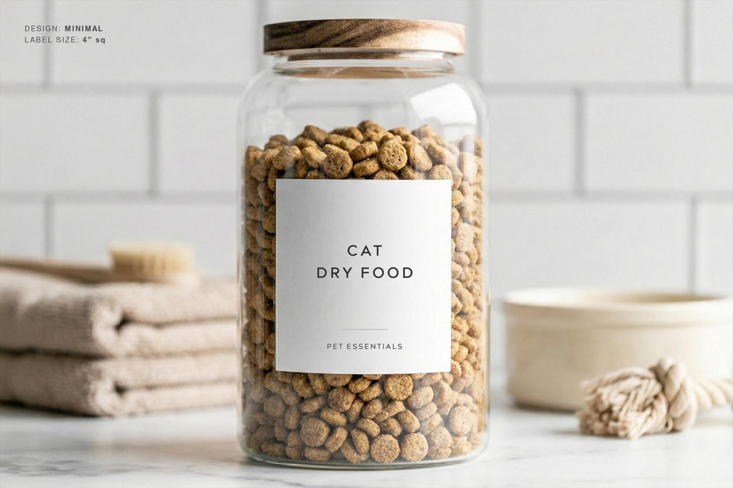 Pet Labels - Minimal Design