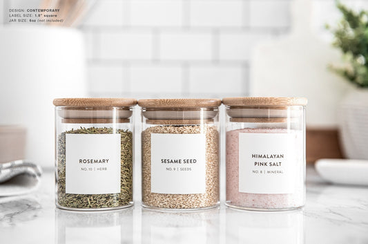 Spice Labels - Contemporary Design