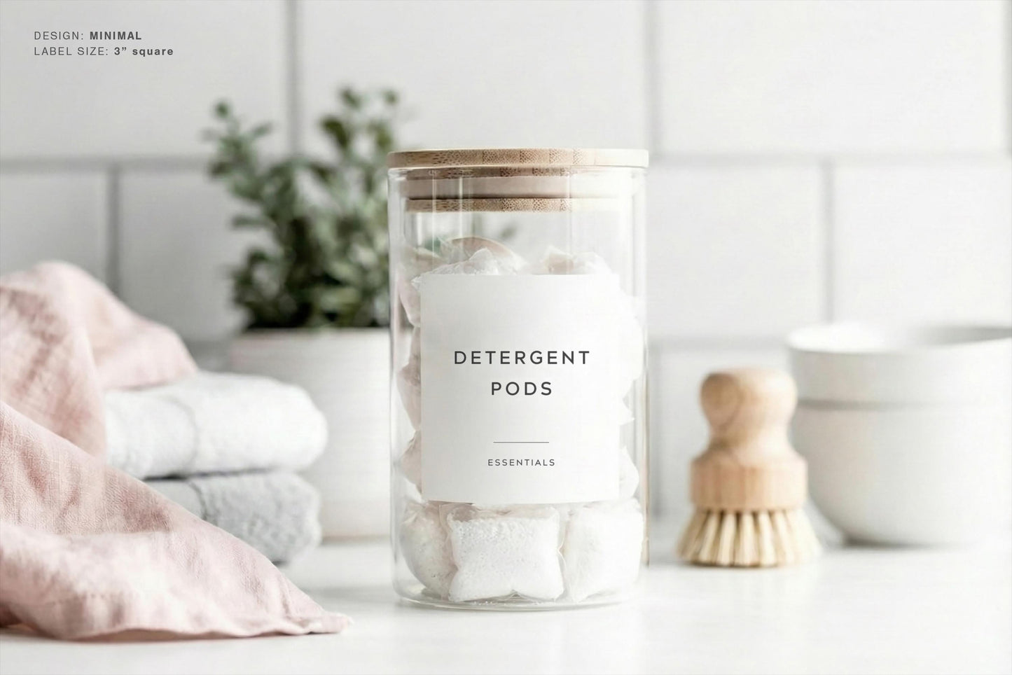 Laundry Labels - Minimal Design