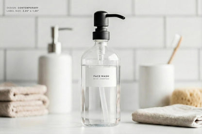 Bathroom & Shower Labels - Contemporary Design