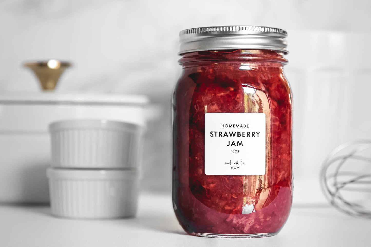 Jam Canning Labels - Modern Design