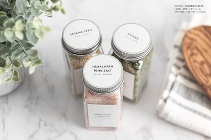Spice Labels - Contemporary Design
