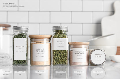 Spice Labels - Modern Design