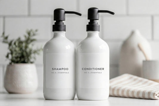 Bathroom & Shower Labels - Contemporary Design