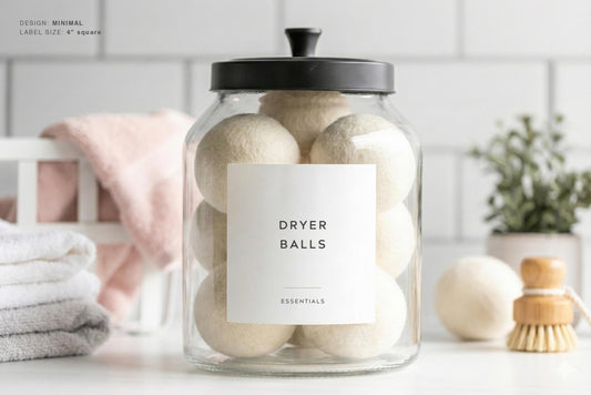 Laundry Labels - Minimal Design