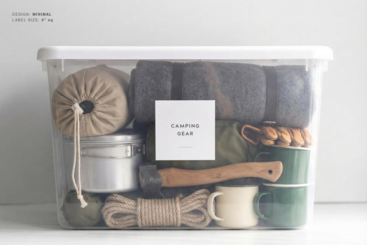 Garage & Storage Bin Labels - Minimal Design