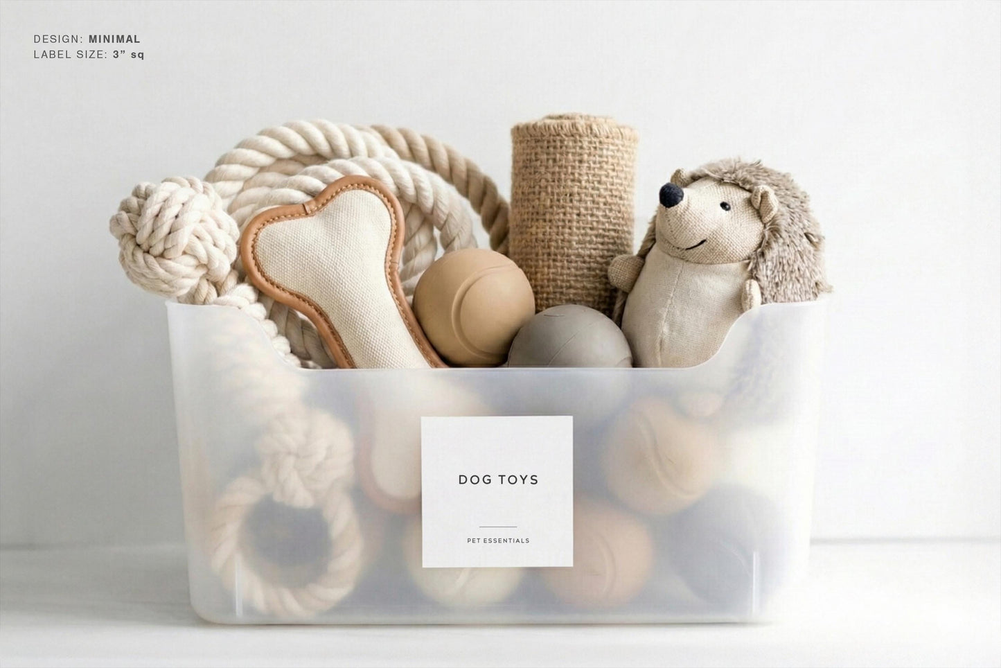 Pet Labels - Minimal Design