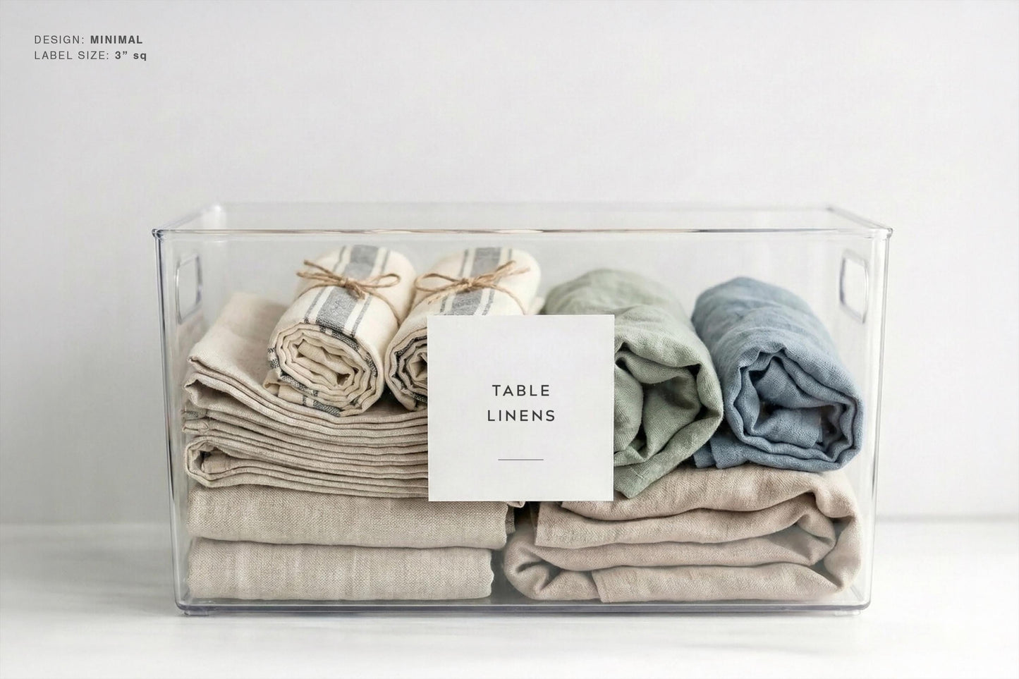 Kitchen & Utility Labels - Minimal Design