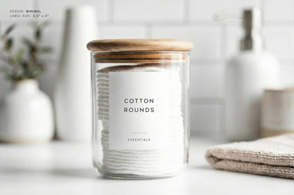 Vanity & Apothecary Labels - Minimal Design