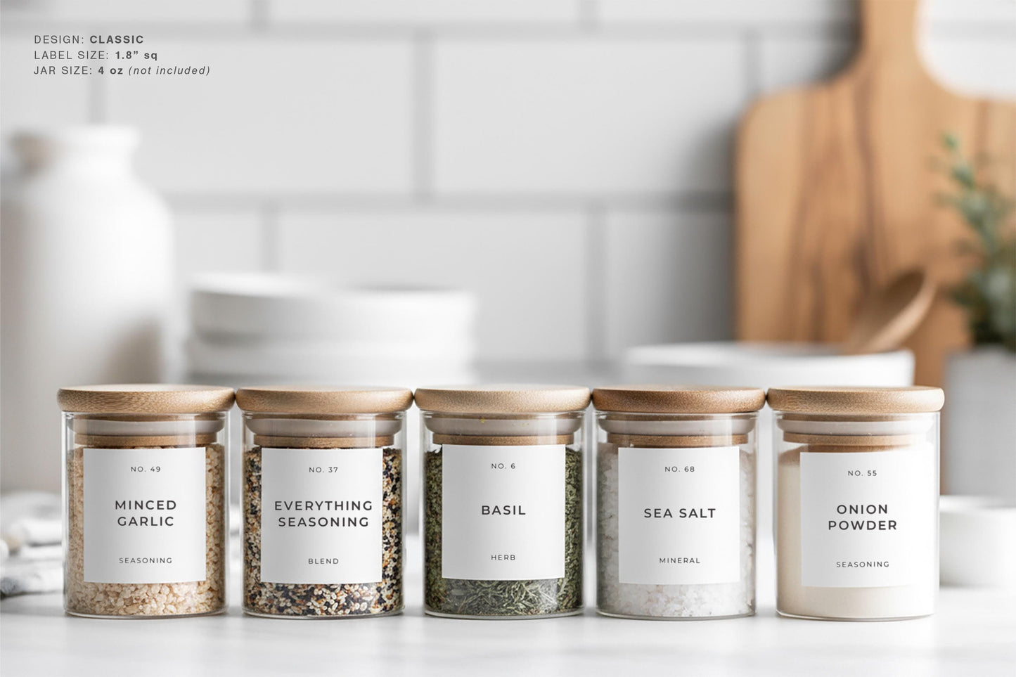 Spice Labels - Classic Design