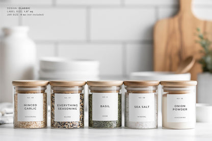 Spice Labels - Classic Design