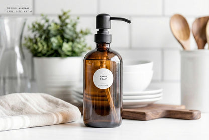 Kitchen Cleaning Labels - Minimal Design