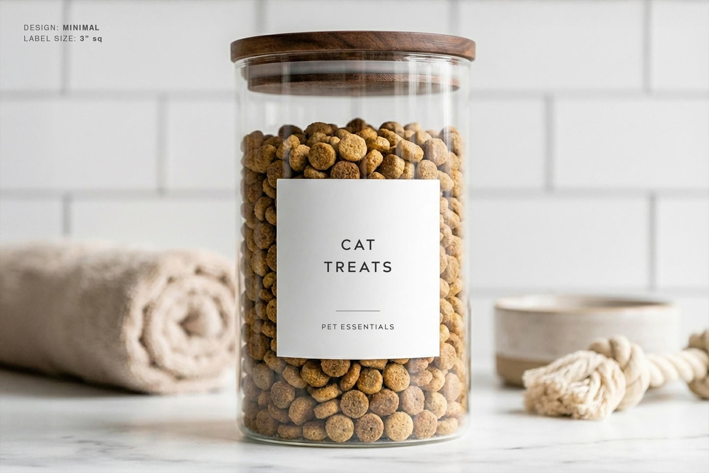 Pet Labels - Minimal Design