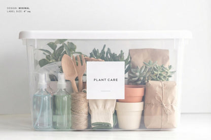 Kitchen & Utility Labels - Minimal Design