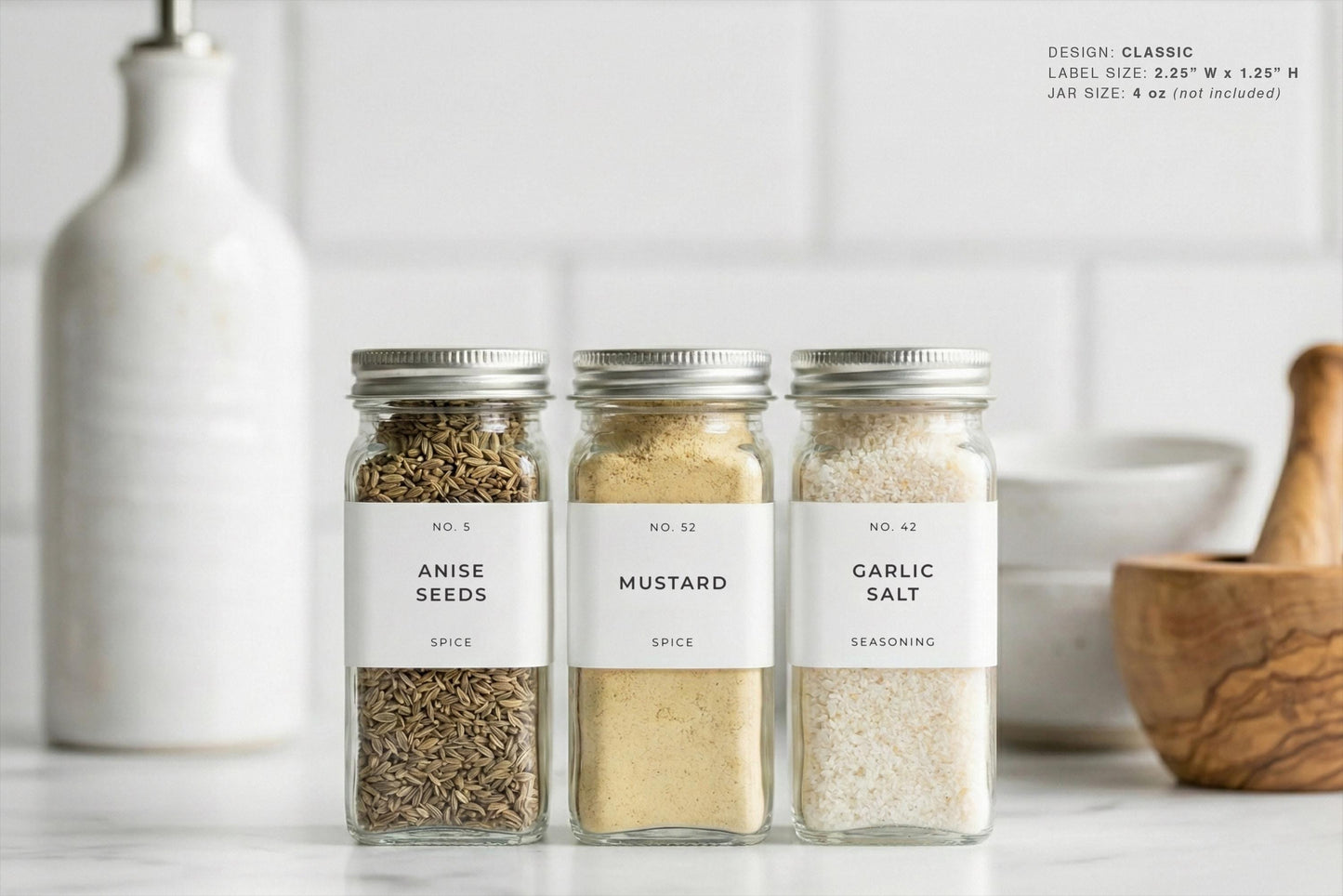 Spice Labels - Classic Design