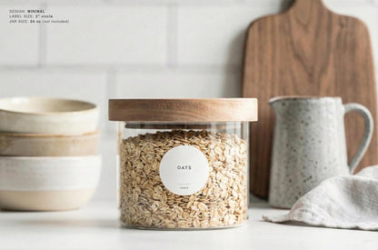 Baking Labels - Minimal Design