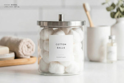 Vanity & Apothecary Labels - Minimal Design